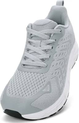 Sapatos masculinos com bico largo – Sapatos de caminhada de largura larga, confortáveis, atléticos, tênis de corrida, treino, academia, para inchaço, joanete, fascite plantar, pés, sola de borracha