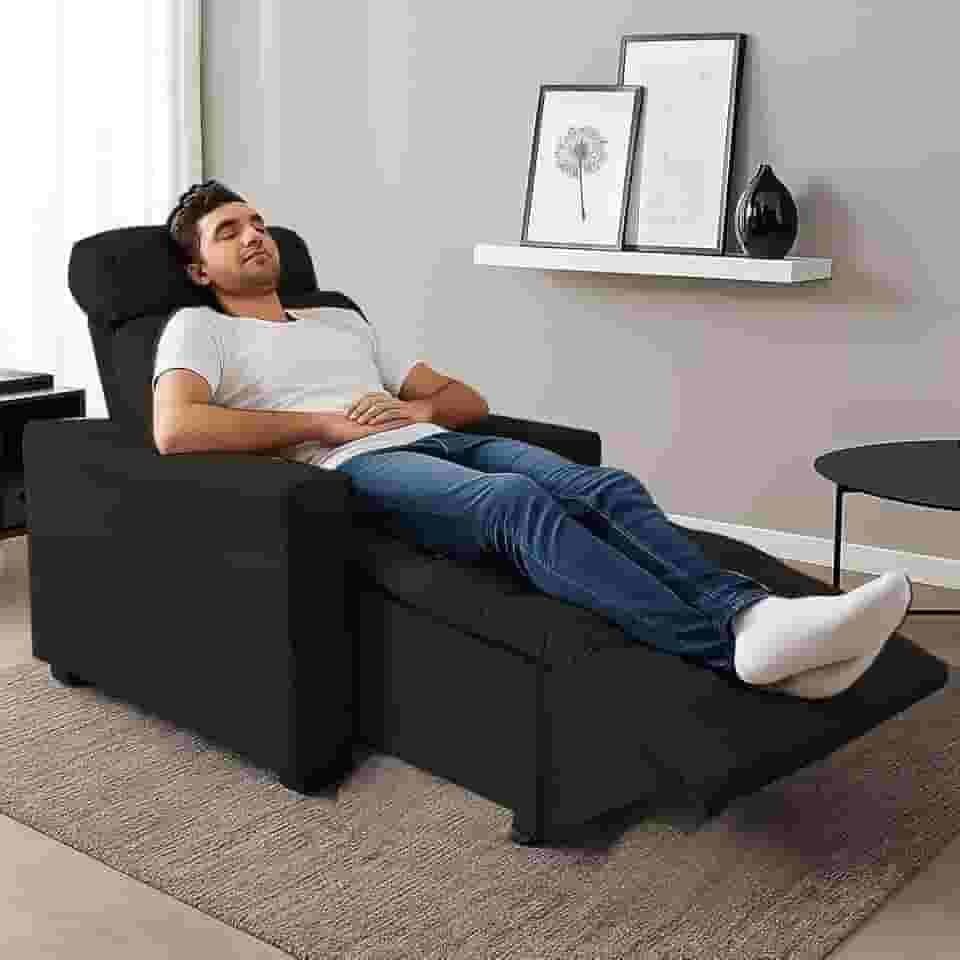 Poltrona Cadeira Do Papai E Mamãe Reclinável Retrátil Para Sala De Descanso Madri Marrom