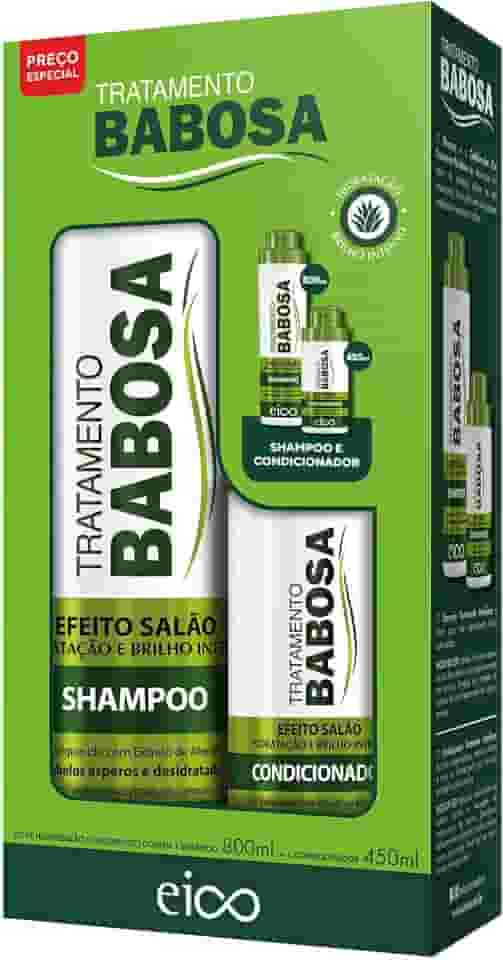 Eico Kit Babosa Shampoo 800ml + Condicionador 450ml