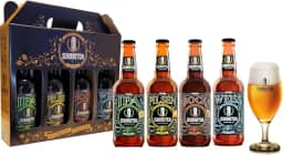 Presente Degustação de Cerveja Artesanal Schornstein: Bock + Pilsen + IPA + Weiss + Taça 350 ml