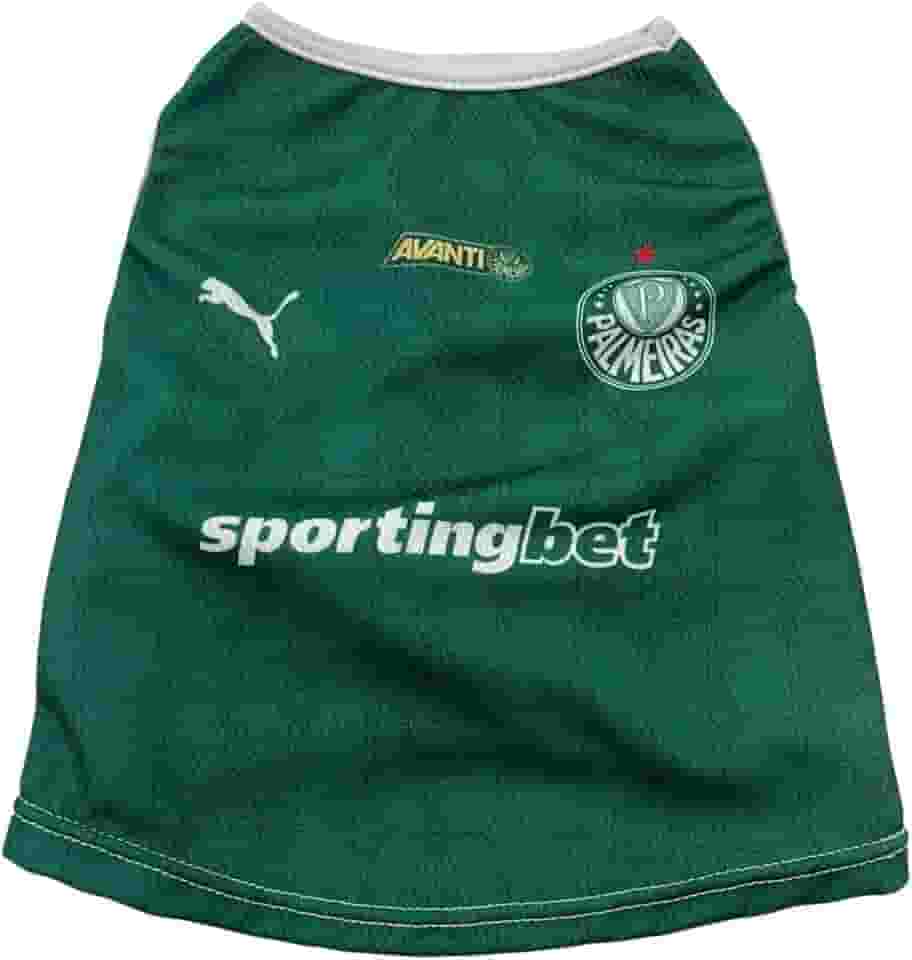 Roupa Pet Cachorro Gato Time Futebol Estampa PAL004 (GG, Personalizada)