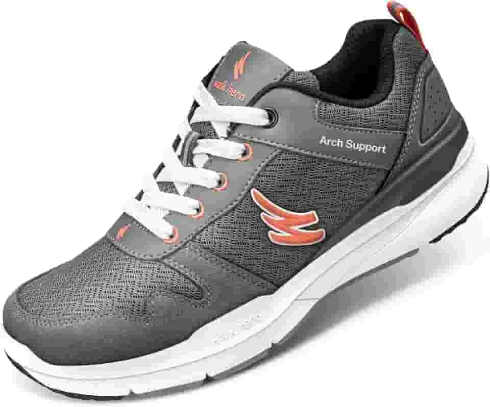 Tênis de caminhada feminino para fascite plantar, ortopédico feminino com suporte de arco, tênis antiderrapante para mulheres