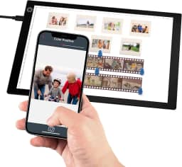 Scanner negativo de slide/filme e caixa de luz de esboço de artista, luz suave ajustável de 3 níveis | USB Plug and Play | Scanner completo para filme/slides/esboço/documentos ultrafinos