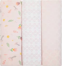 PAPI DESDE 1974 Cueiro Flanelado Papi Compose Estampado 80Cm X 80Cm Contem 03 Un Papi Textil Rosa 80X80