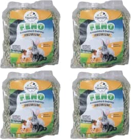 4 kg De Feno Super Premium verdinho Para Coelhos, Hamster, Porquinho da Índia, Roedores em Geral.