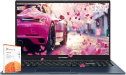 ASUS Vivobook Laptop de 17 polegadas Windows 11 - Intel Core i3-1215U Beat i7-1195G7-17.3 tela grande FHD - Office365 One Year -16GB RAM -1TB SSD -Computadora Portátil-Bateria de longa duração -Wi-Fi