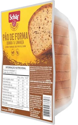 PÃO DE FORMA QUINOA E LINHAÇA 200G SEM GLUTEN