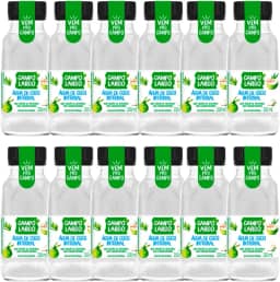 Kit 12x Água De Coco Integral Campo Largo Garrafa 250 Ml Natural Sem Conservante Fardo