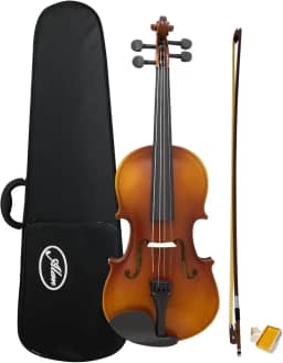 Alan, Viola Clássica Envelhecida AL 1310 4/4 E Alan Com Case Arco Breu Cavalete