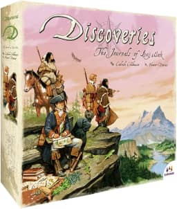 Ludonaute - Discoveries: The Journals of Lewis & Clark - Jogo de Tabuleiro Aventura para 2-4 Jogadores, 36 Meses ou Mais
