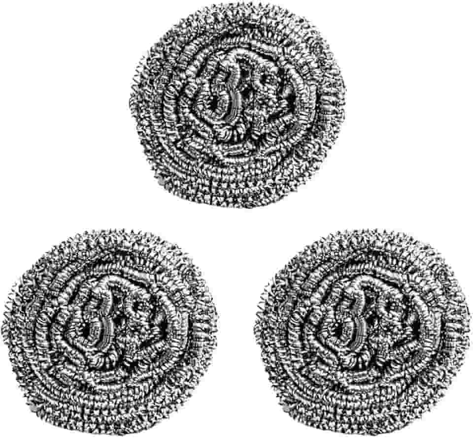 Esponja de aço inox brilho 3 Peças - Simplo