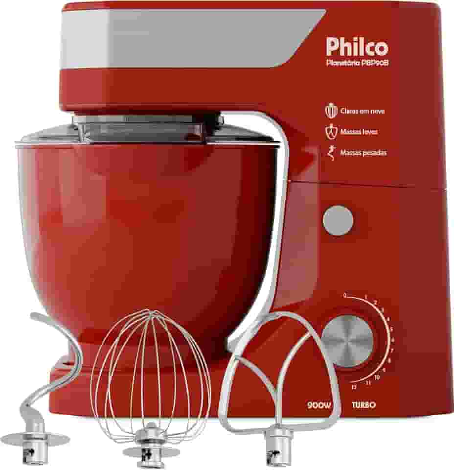 Batedeira Planetária Philco 5L 12 Velocidades 900W PBP90B 127V