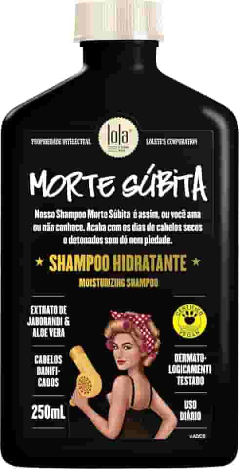 Lola Cosmetics - Morte Subita - Shampoo hidratante para cabelos secos e danificados que foi quimicamente tratado vegano, livre de crueldade, sem parabenos, sem sulfatos, 250 ml