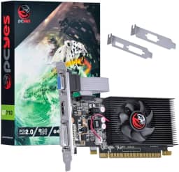 PLACA DE VIDEO NVIDIA GEFORCE GT 710 2GB DDR3 64 BITS COM KIT LOW PROFILE SINGLE FAN - PA710GT6402D3LP - PCYES