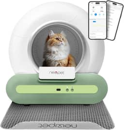 Caixa de areia para Gatos com Autolimpeza, Caixa de Areia Automática para Gatos de Grande Capacidade, Caixa de Areia para Gatos com Sensor de Movimento inteligente e Controle por APP