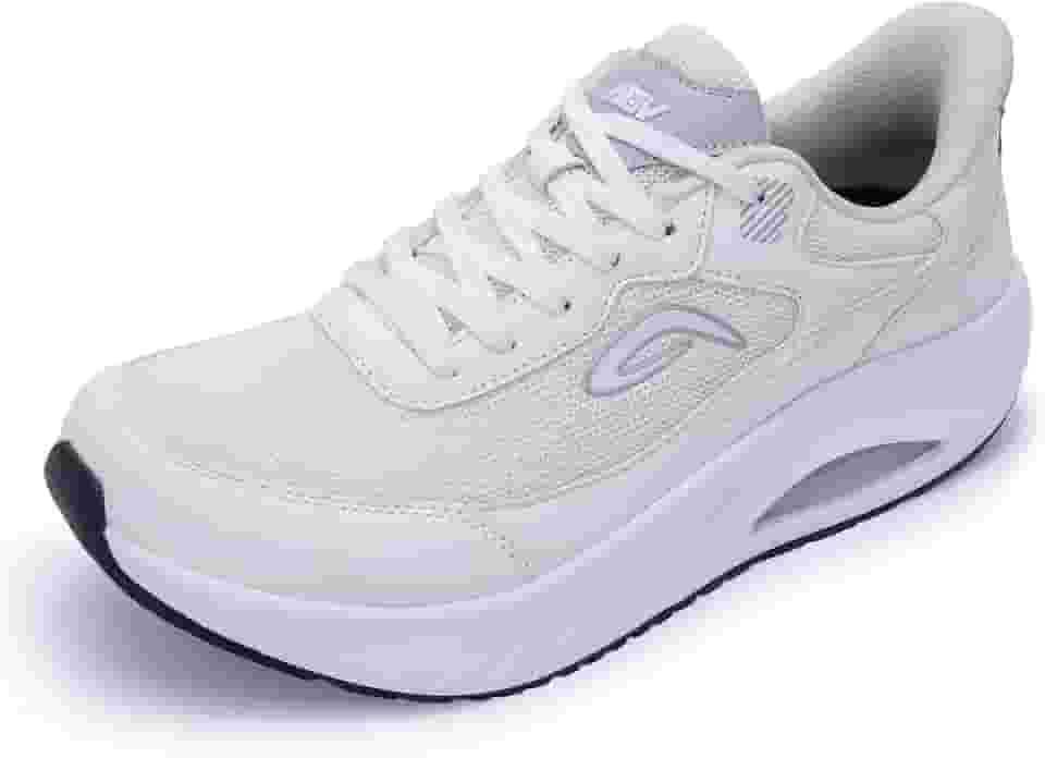 Sapatos masculinos com bico largo | Tênis de caminhada com suporte de arco | Sapatos ortopédicos para joanetes, fascite plantar, ficar em pé o dia todo, Cinza branco - B, 10.5 Wide