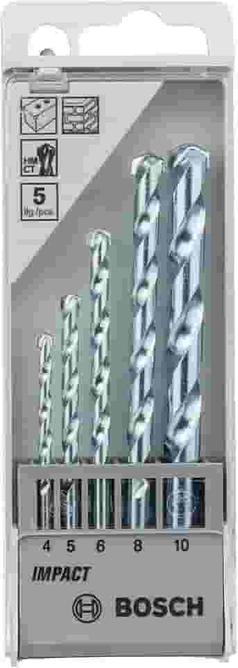 Bosch Jogo Broca para alvenaria CYL-1 Ø4-5-6-8-10 mm