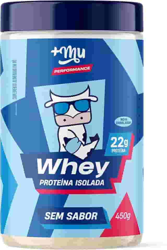 +Mu Pote Whey Isolado Sem Sabor 22g Proteína - 450g