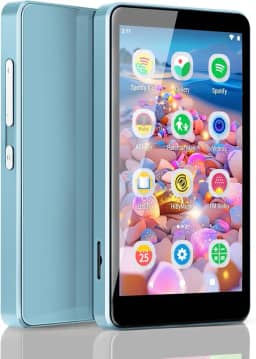 MP3 Player for Kids with Parental Controls, Spotify Kids, Spotify, Audible, Amazon Music, Libby, 4.0' IPS MP4 Music Player Up to 512GB (Blue)