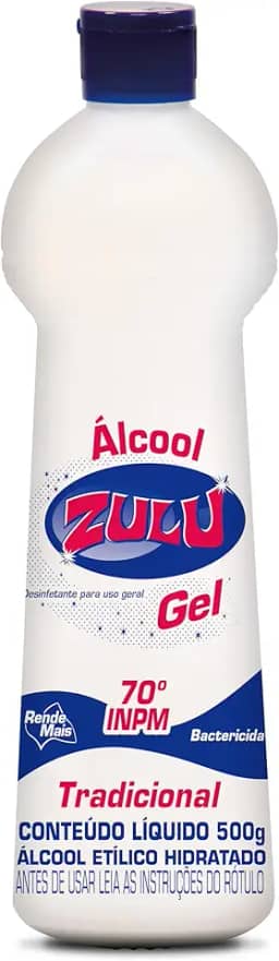 Zulu Álcool Gel Tradicional 500G