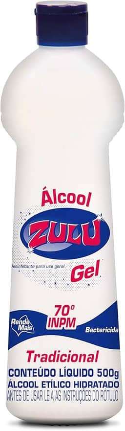 Zulu Álcool Gel Tradicional 500G