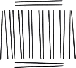 Ut Hashi 10 Pares Reutilizáveis para Comida Oriental Japonesa, Melanina, Ornamentado, Lavagem à Mão