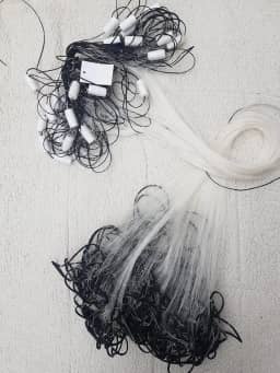 Rede de Pesca Malha 6 (3cm nó a nó) fio 0,30 Alt 1,50 Com 10 Metros De Comprimento