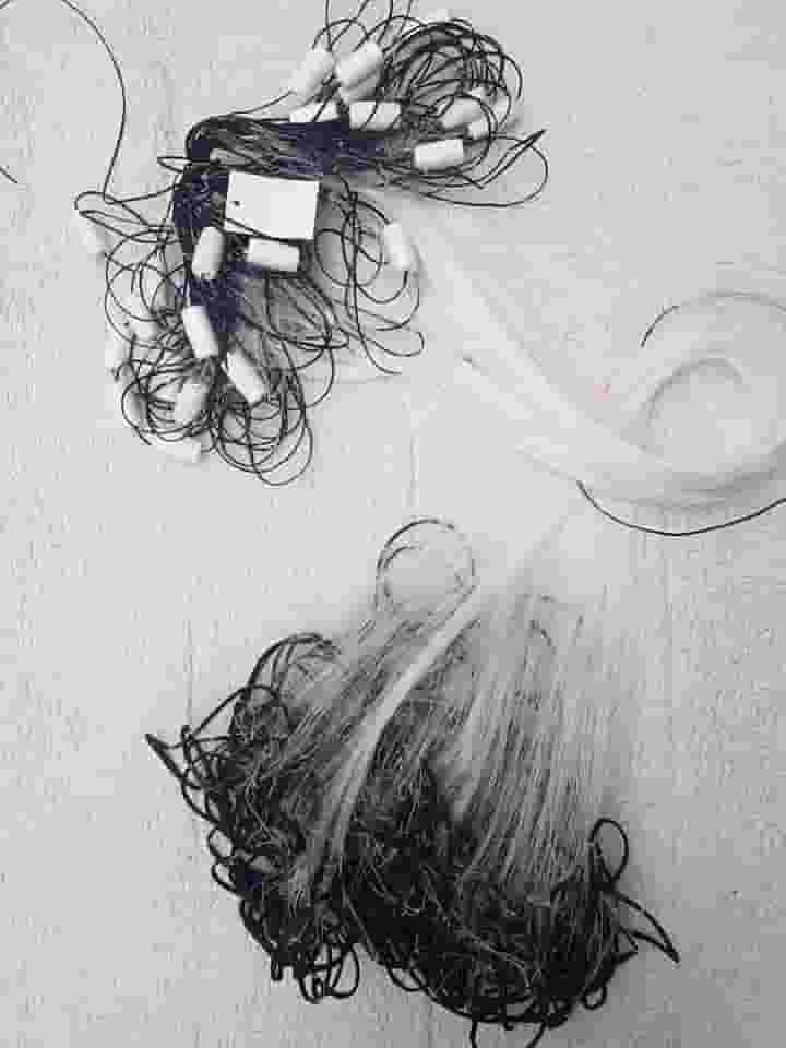 Rede de Pesca Malha 6 (3cm nó a nó) fio 0,30 Alt 1,50 Com 10 Metros De Comprimento