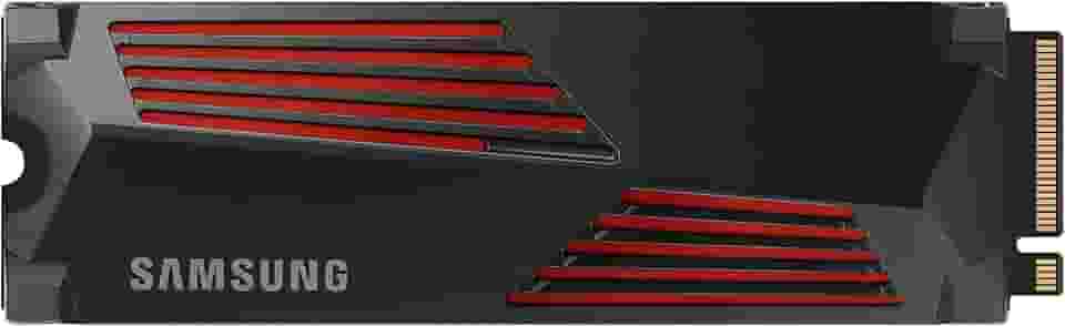 SAMSUNG 990 PRO com dissipador de calor SSD 2TB PCIe 4.0 M.2 disco rígido interno de estado sólido, velocidade mais rápida para jogos, controle de calor, armazenamento direto e expansão de memória, compatível com Playstation5, MZ-V9P2T0CW