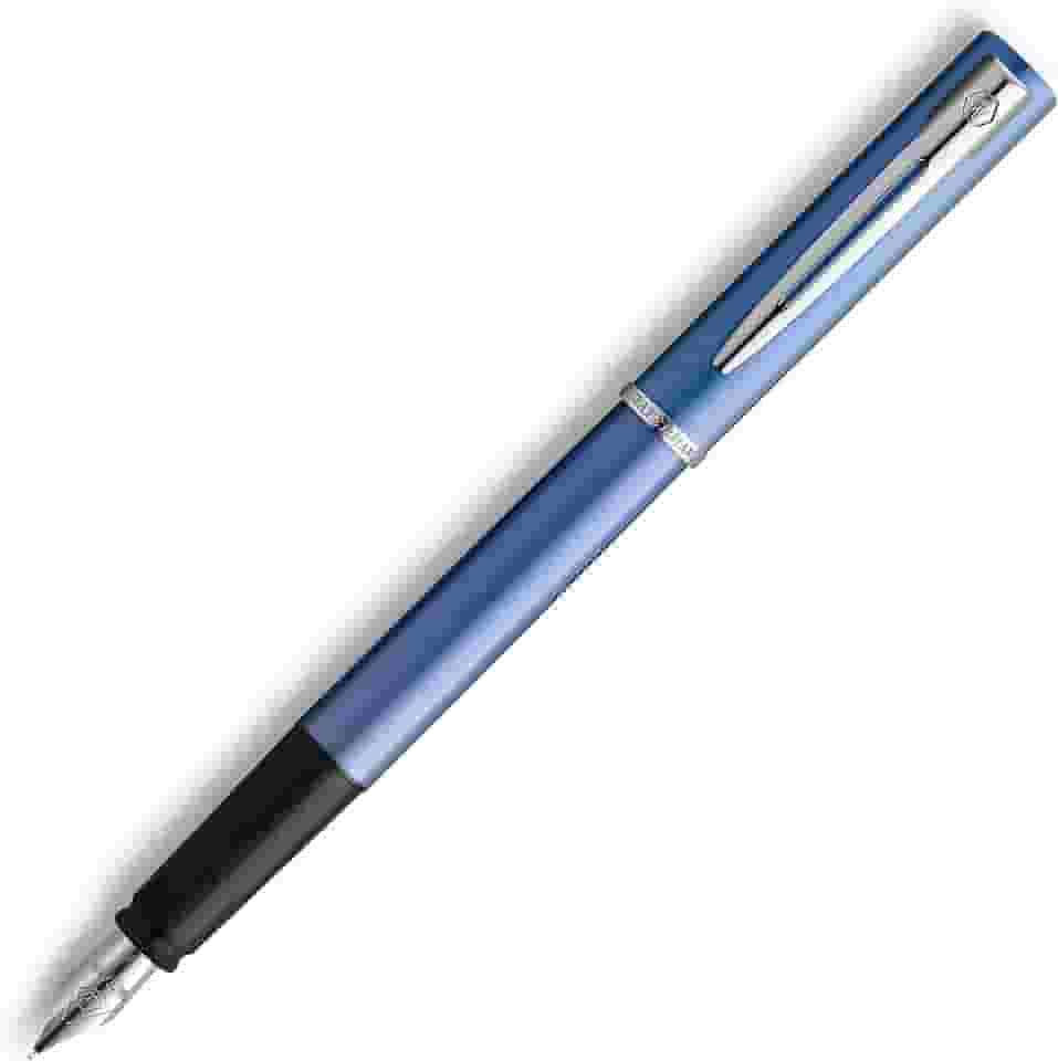 Waterman Caneta tinteiro Graduate Allure, verniz azul, ponta fina, tinta azul, caixa de presente