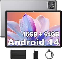 Tablet MARVUE Pad M17, Android 14,Tela de 10.1 Polegadas, Com Capa Protetora, 16GB+64GB Expansível até 1TB, Processador Octa-Core, Wi-Fi, GMS, Câmera Dupla 12MP + 5MP, Tela1280x800