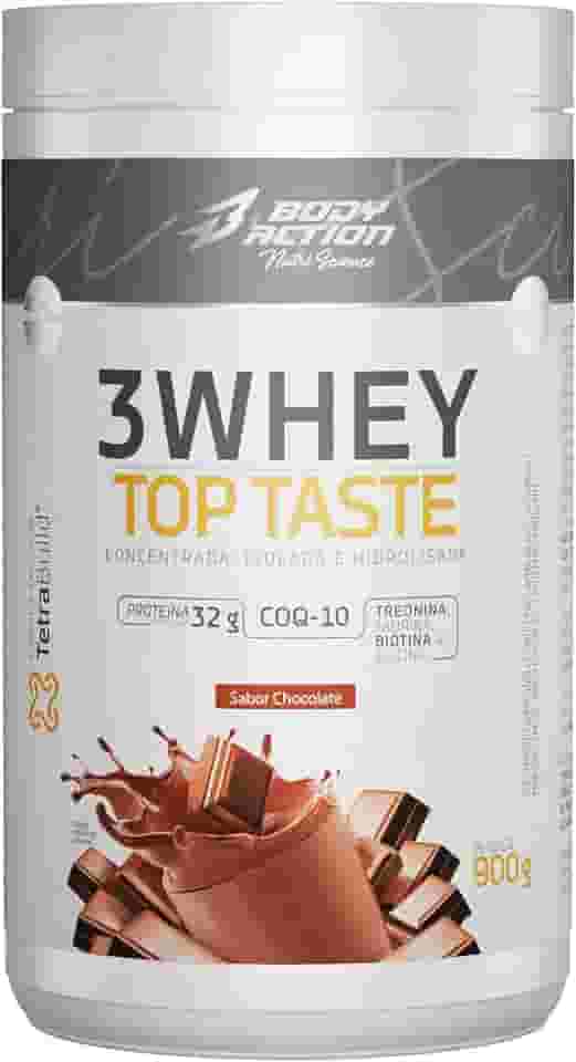 3 Whey Top Taste 900g Sabor Chocolate Bodyaction