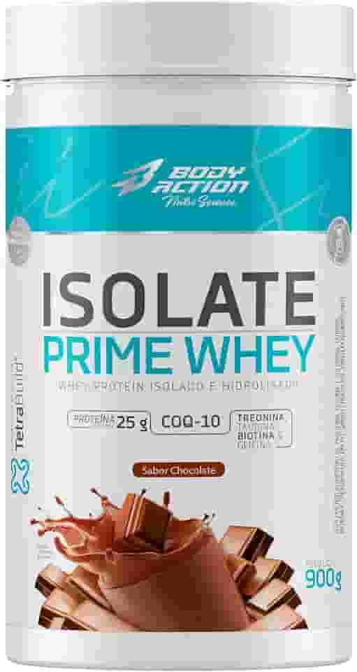 Isolate Prime Whey 900g Sabor Chocolate Bodyaction