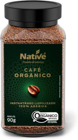 Café Orgânico Solúvel Liofilizado, Native 90g
