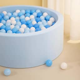 kids Piscina de bolinhas redonda de foam (azul)