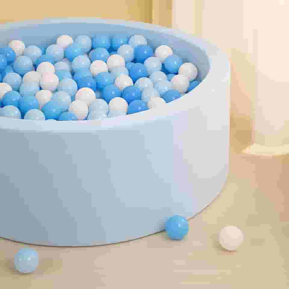 kids Piscina de bolinhas redonda de foam (azul)