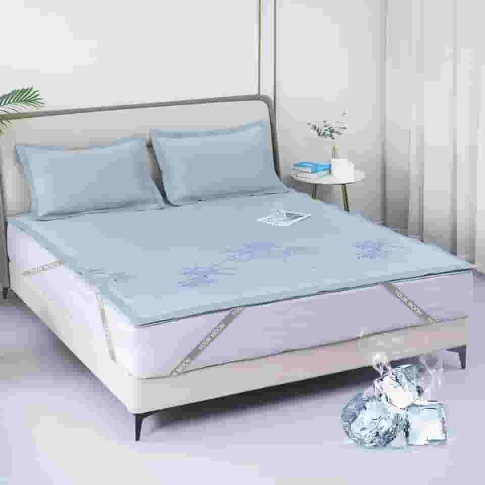 YOUR MOON California King Size Colchão refrescante para pessoas com sono quente – Capa macia e respirável com bolso profundo ajustado (20 a 40 cm) - Tecnologia de resfriamento aprimorada para um sono