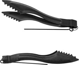 2 peças pinças de narguilé carvão acessórios para narguilé longo resistente com pôquer, pinças shisha, ferro resistente (preto)