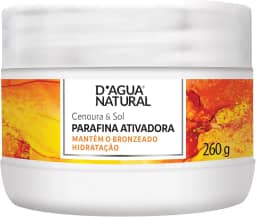 D'AGUA NATURAL Parafina Ativadora Cenoura E Sol 260 G