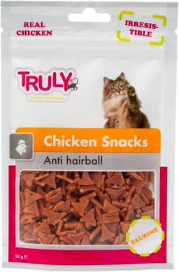Petisco para Gato Anti Bola de Pelo Sabor Frango 50g - Truly