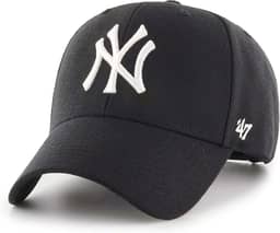 Boné da marca 47 York Yankees MVP tamanho único preto, Cap-Yankees-Preto-#30378, Tamanho nico