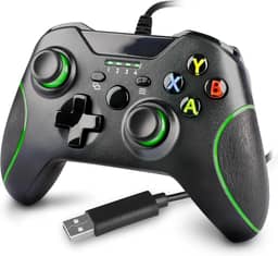 Tubarão Stores Controle Com Fio Compatível Com Xbox One, Controle Remoto Com Fio Atualizado para Xbox One/S/X/PC Windows.