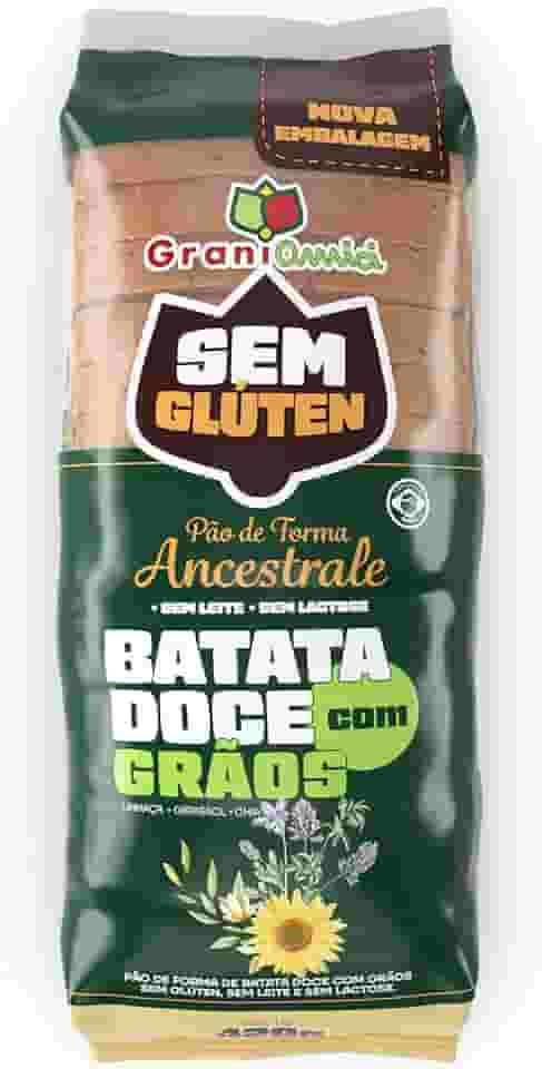 Pão de Forma Batata Doce com Grãos Sem Glúten, Sem Lactose, Sem Leite - Grani Amici 420g