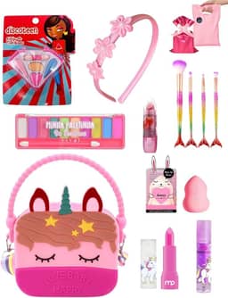 Presente de Menina Kit de Maquiagem com Bolsa Ganha Embalagem de Presente
