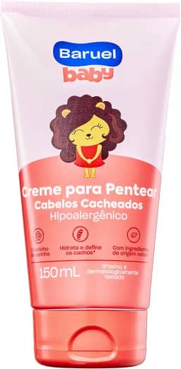 Creme para Pentear Infantil Cabelos Cacheados 150ml – Baruel Baby