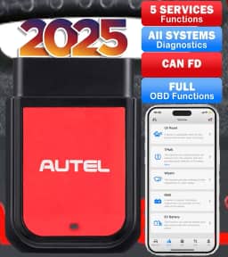 Autel OBD2 Scanner Autel MaxiAP AP2500 Leitor de código Bluetooth Reset de óleo TPMS BMS Reset código para todo o sistema de leitura/transparente 45+ marcas de carros funcionam com Android/iOS Upgrade