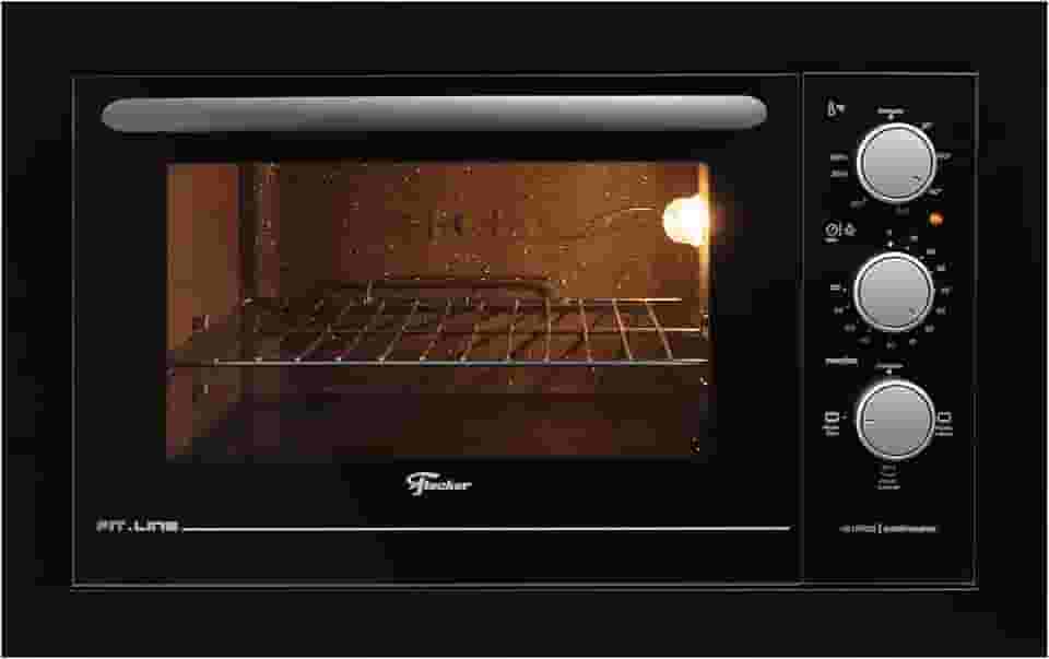 FISCHER FORNO ELÉTRICO EMBUTIR FIT LINE 48L BLACK 220V 34493-95482