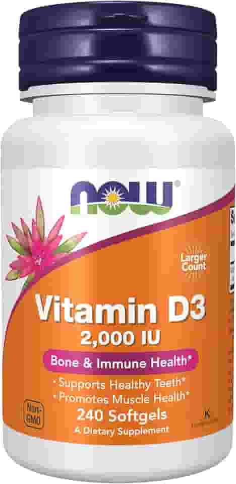 Vitamina Now D3 2.000Iu 240Softgels Now Foods Made In Usa
