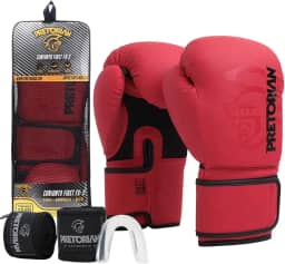 Luva de Boxe e Muay Thai FX2 Pretorian + Protetor Bucal + Bandagem 2.8M