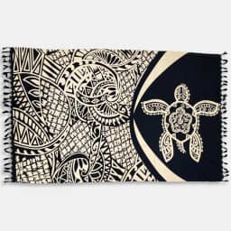 Canga e Saída de Praia Poliéster Tartaruga Tribal